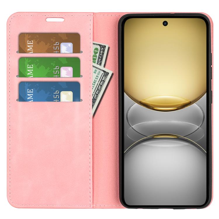 For Realme C75 Retro-skin Magnetic Suction Leather Phone Case
