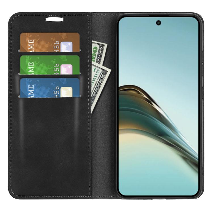 For Realme 13 Pro 5G Retro-skin Magnetic Suction Leather Phone Case