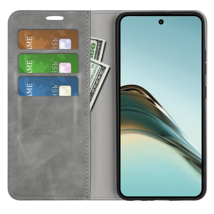 For Realme 13 Pro 5G Retro-skin Magnetic Suction Leather Phone Case