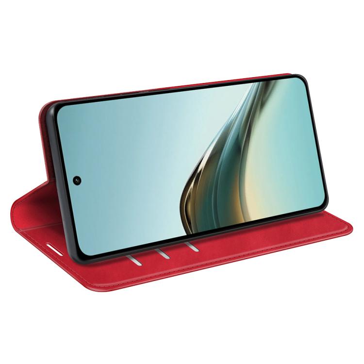 For Realme 13 Pro 5G Retro-skin Magnetic Suction Leather Phone Case