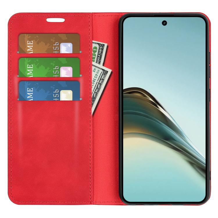For Realme 13 Pro 5G Retro-skin Magnetic Suction Leather Phone Case