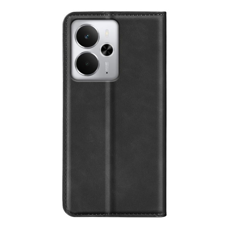 For Realme 14 5G Retro-skin Magnetic Suction Leather Phone Case