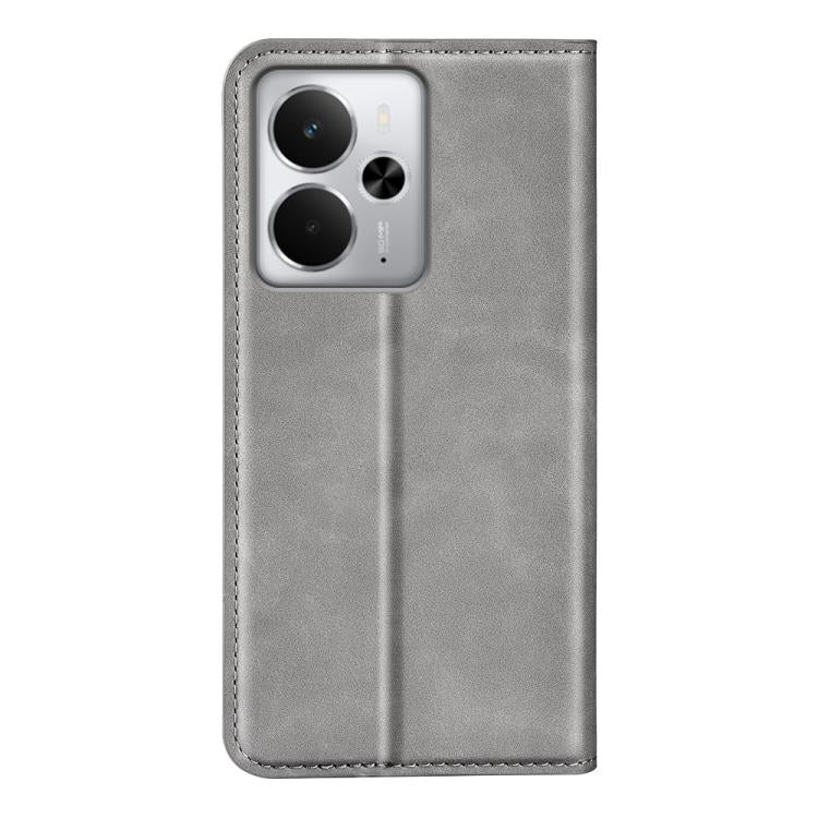 For Realme 14 5G Retro-skin Magnetic Suction Leather Phone Case