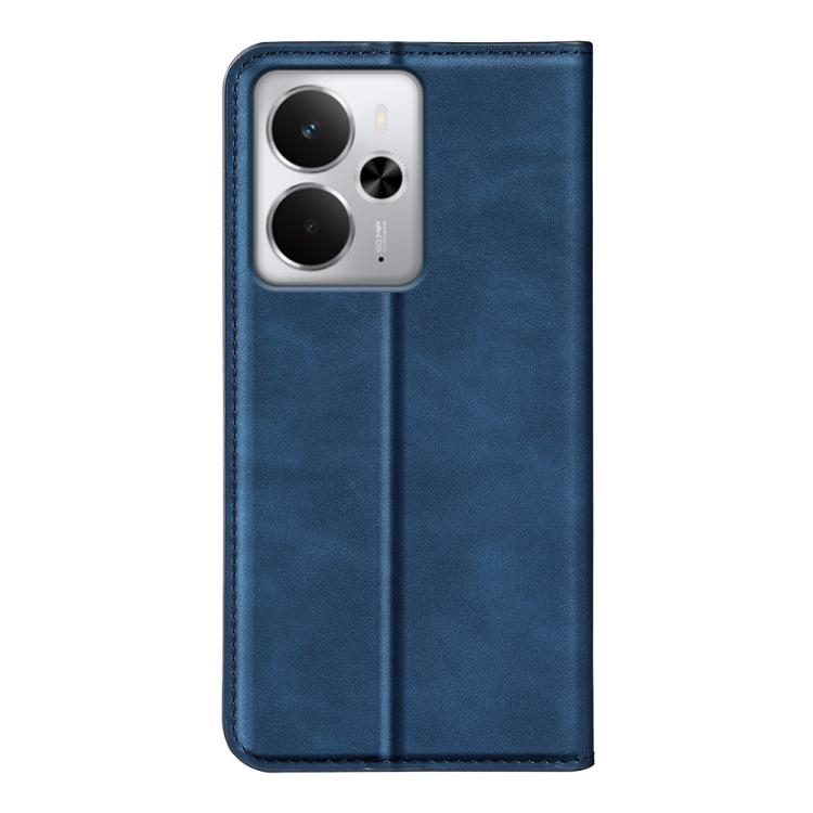 For Realme 14 5G Retro-skin Magnetic Suction Leather Phone Case