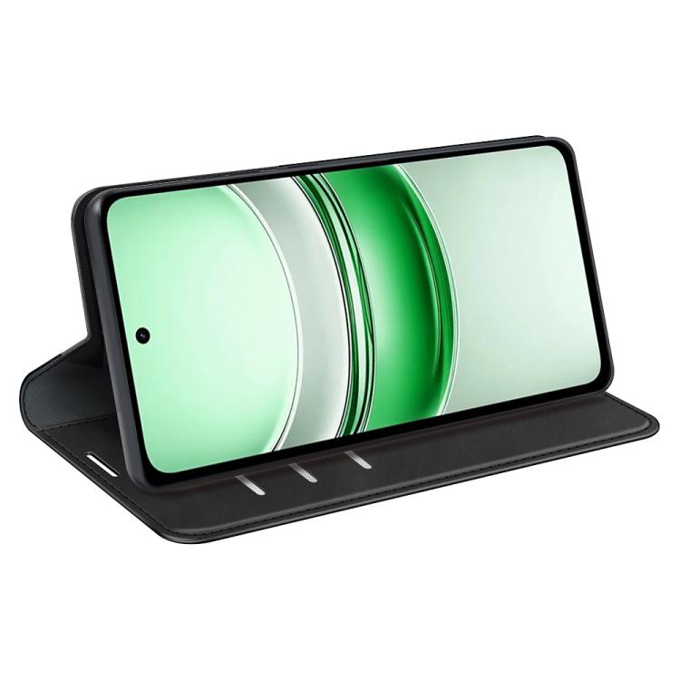 For Realme C71 4G Retro-skin Magnetic Suction Leather Phone Case