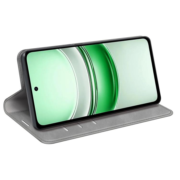 For Realme C71 4G Retro-skin Magnetic Suction Leather Phone Case