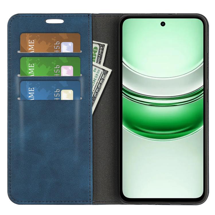 For Realme C71 4G Retro-skin Magnetic Suction Leather Phone Case
