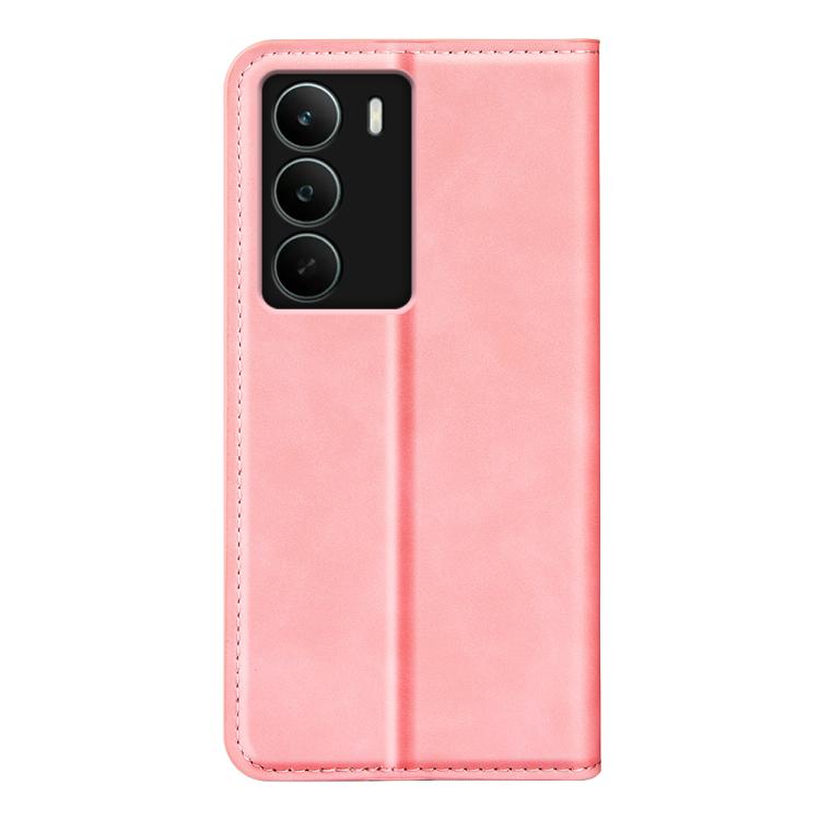 For Realme C71 4G Retro-skin Magnetic Suction Leather Phone Case