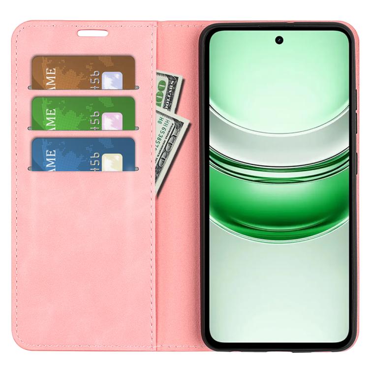 For Realme C71 4G Retro-skin Magnetic Suction Leather Phone Case