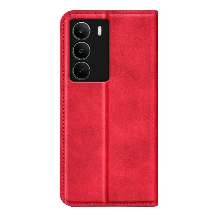 For Realme C71 4G Retro-skin Magnetic Suction Leather Phone Case