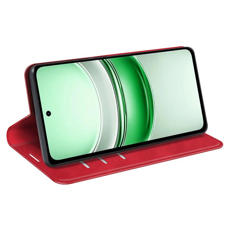 For Realme C71 4G Retro-skin Magnetic Suction Leather Phone Case
