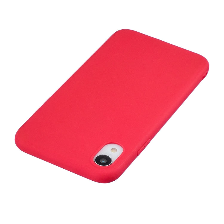 For iPhone XR Frosted Solid Color TPU Protective Case