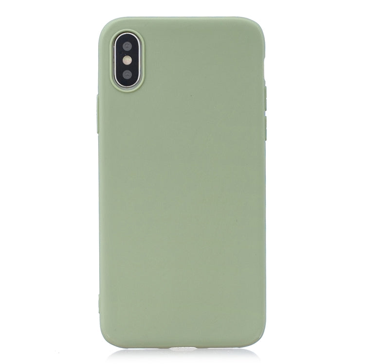 For iPhone XR Frosted Solid Color TPU Protective Case