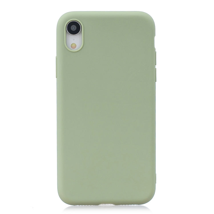 For iPhone XR Frosted Solid Color TPU Protective Case