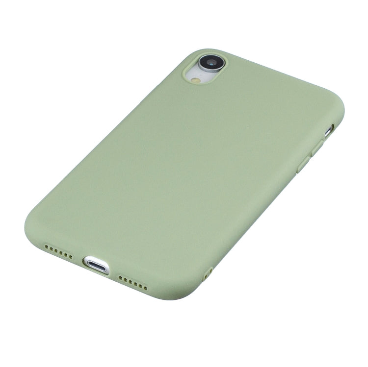 For iPhone XR Frosted Solid Color TPU Protective Case
