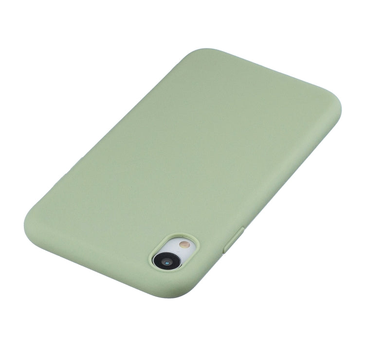For iPhone XR Frosted Solid Color TPU Protective Case