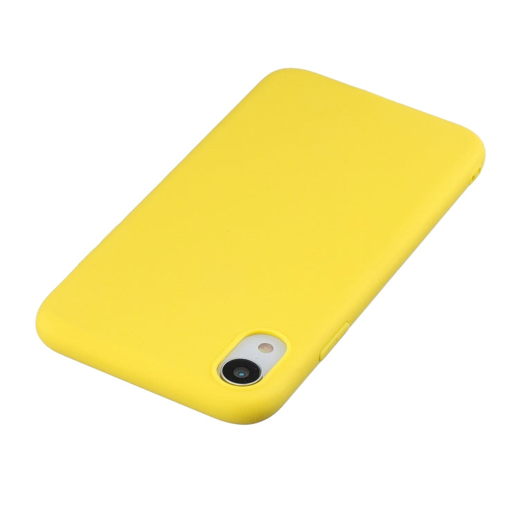 For iPhone XR Frosted Solid Color TPU Protective Case