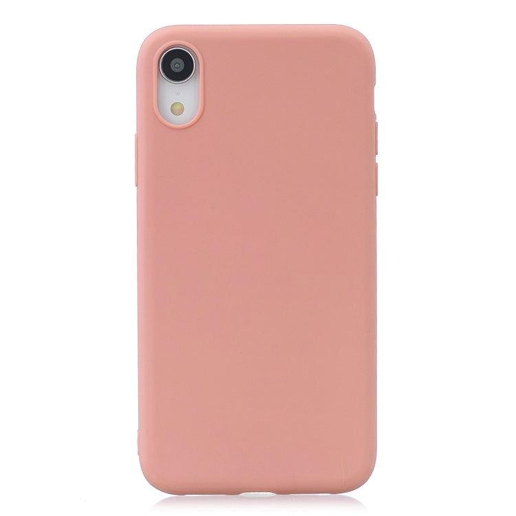 For iPhone XR Frosted Solid Color TPU Protective Case