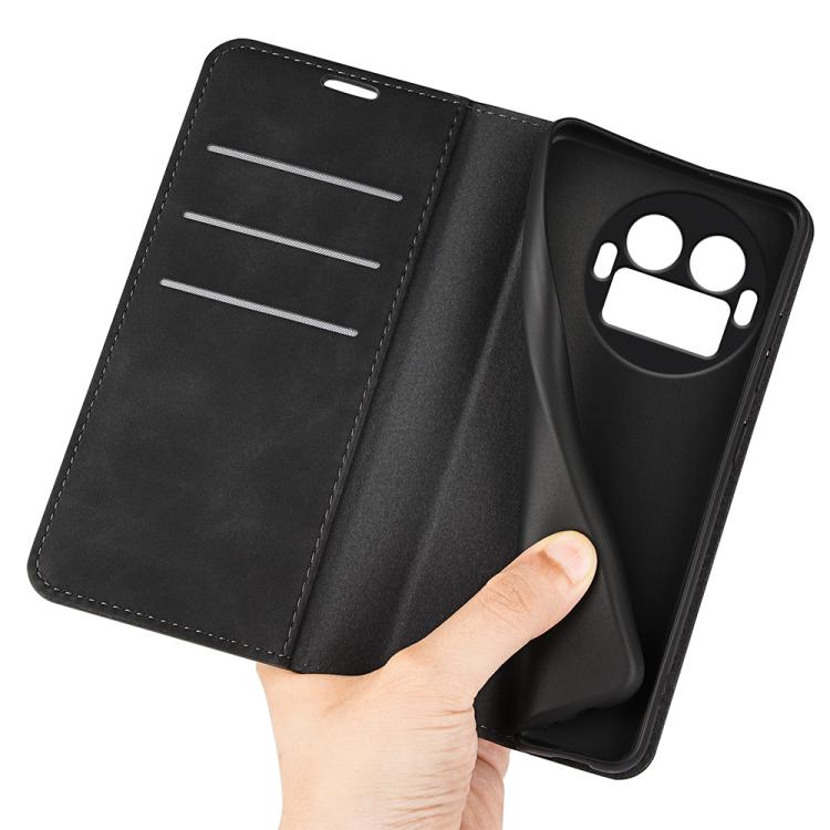 For Realme GT 8 Pro 5G Global Retro-skin Magnetic Suction Leather Phone Case
