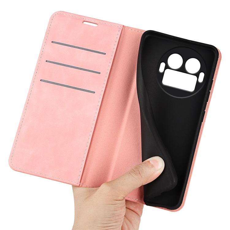 For Realme GT 8 Pro 5G Global Retro-skin Magnetic Suction Leather Phone Case