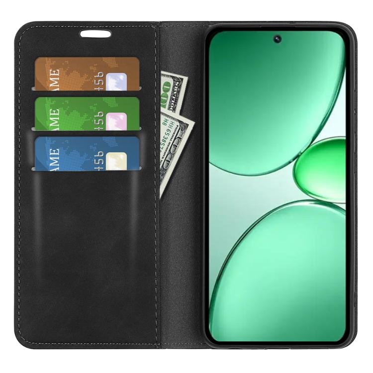 For Realme C85 Pro 4G Retro-skin Magnetic Suction Leather Phone Case