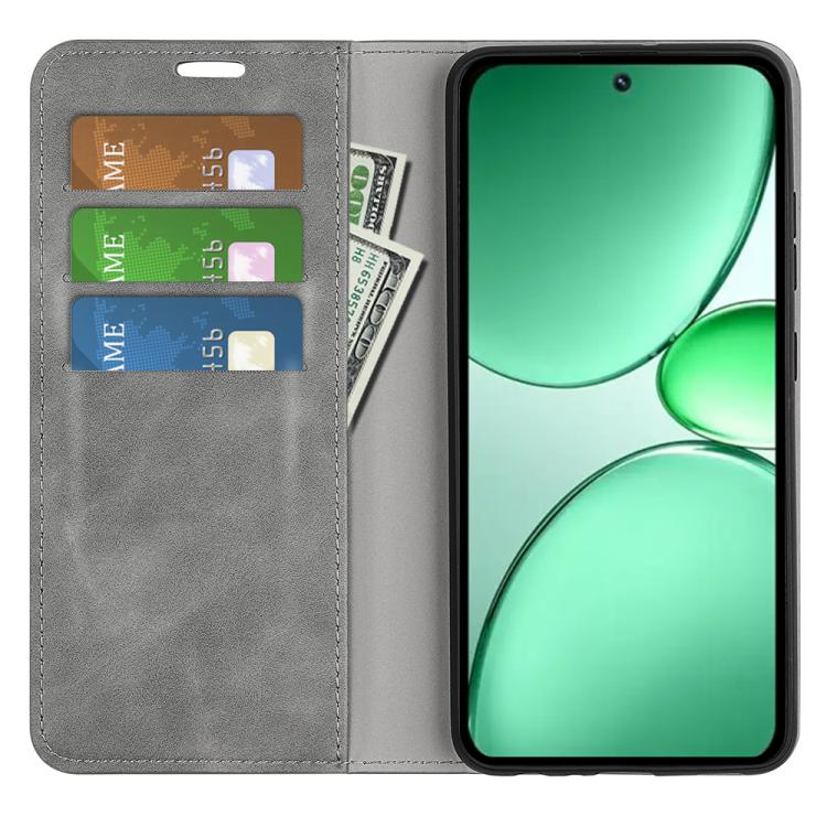 For Realme C85 Pro 4G Retro-skin Magnetic Suction Leather Phone Case