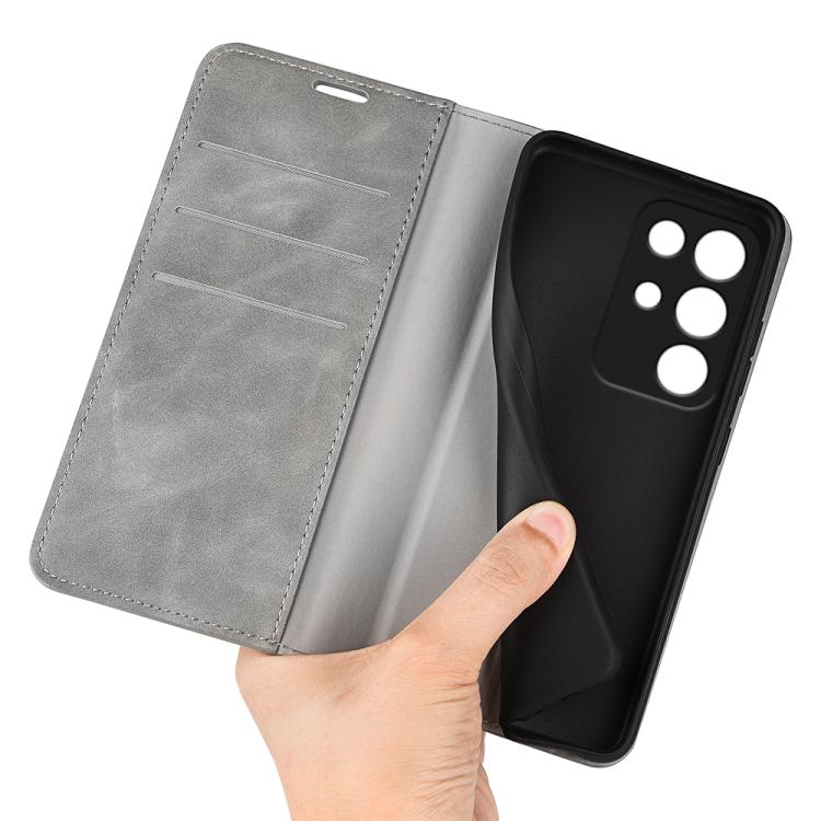 For Realme C85 Pro 4G Retro-skin Magnetic Suction Leather Phone Case
