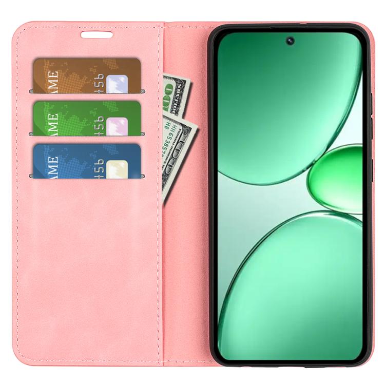 For Realme C85 Pro 4G Retro-skin Magnetic Suction Leather Phone Case