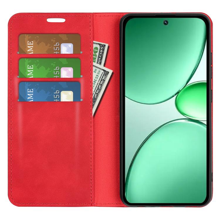 For Realme C85 Pro 4G Retro-skin Magnetic Suction Leather Phone Case