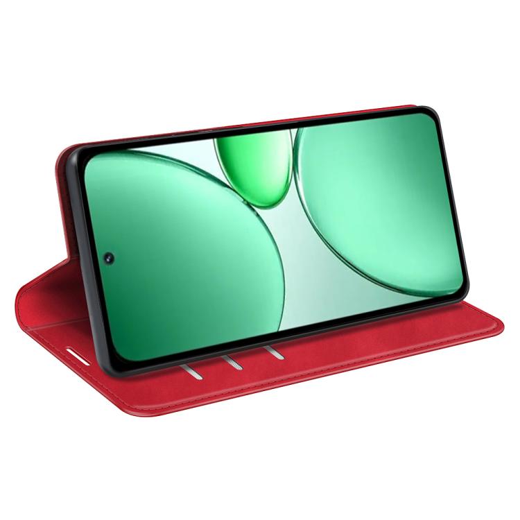 For Realme C85 Pro 4G Retro-skin Magnetic Suction Leather Phone Case