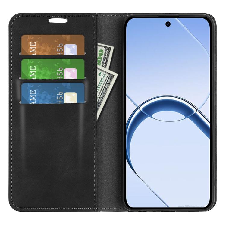 For Realme 16 5G Retro-skin Magnetic Suction Leather Phone Case