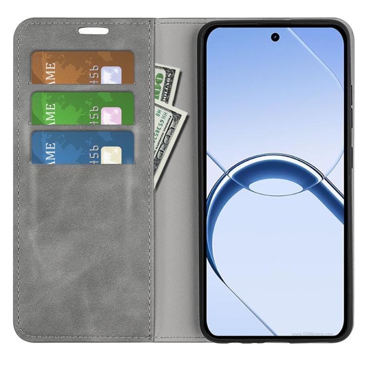 For Realme 16 5G Retro-skin Magnetic Suction Leather Phone Case