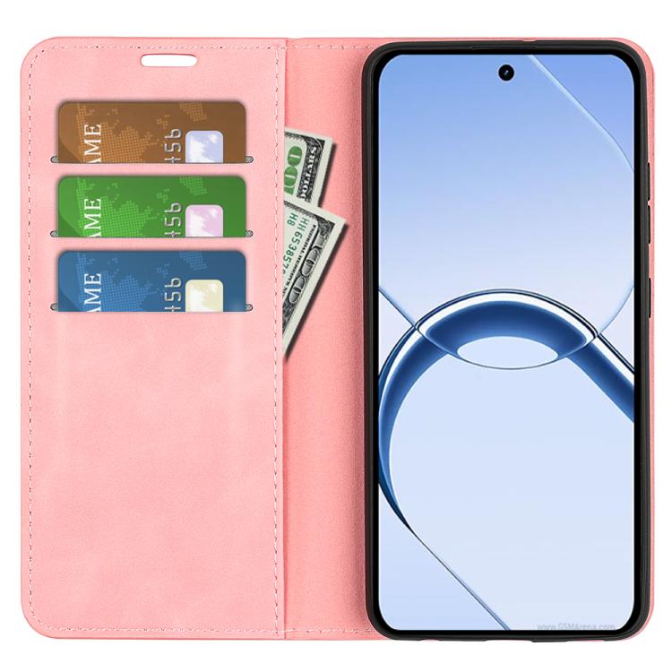 For Realme 16 5G Retro-skin Magnetic Suction Leather Phone Case