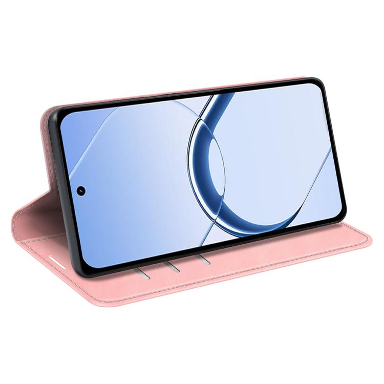 For Realme 16 5G Retro-skin Magnetic Suction Leather Phone Case