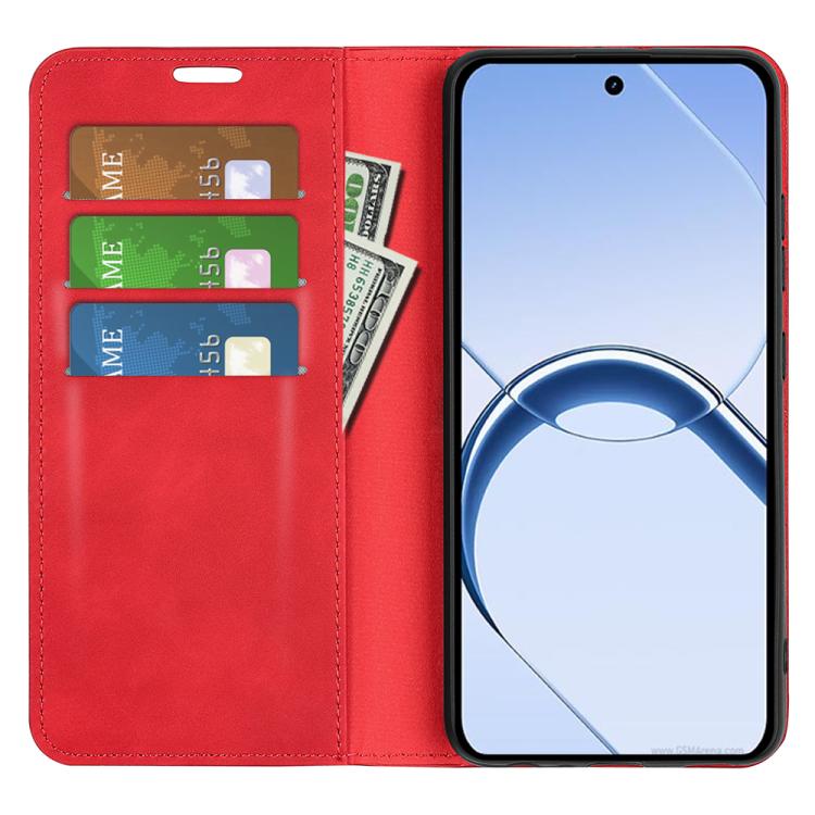 For Realme 16 5G Retro-skin Magnetic Suction Leather Phone Case