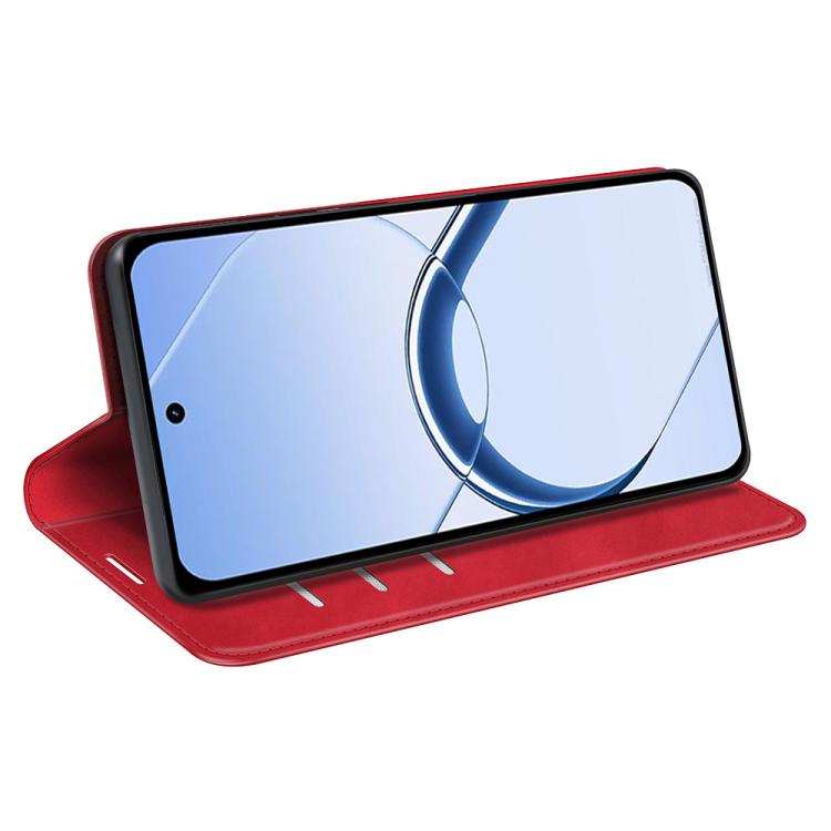 For Realme 16 5G Retro-skin Magnetic Suction Leather Phone Case