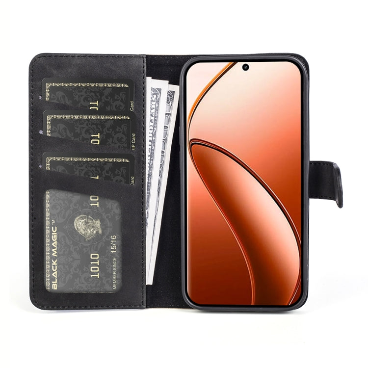 For Realme 12 Pro+ Stitching Horizontal Flip Leather Phone Case