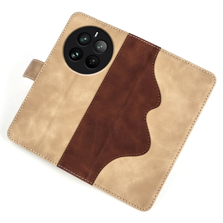 For Realme 12 Pro+ Stitching Horizontal Flip Leather Phone Case