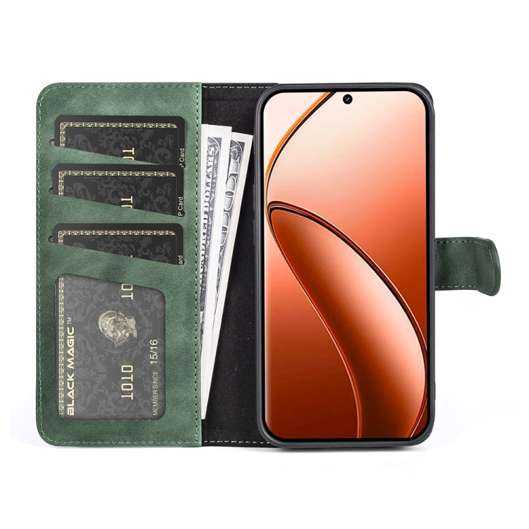 For Realme 12 Pro+ Stitching Horizontal Flip Leather Phone Case