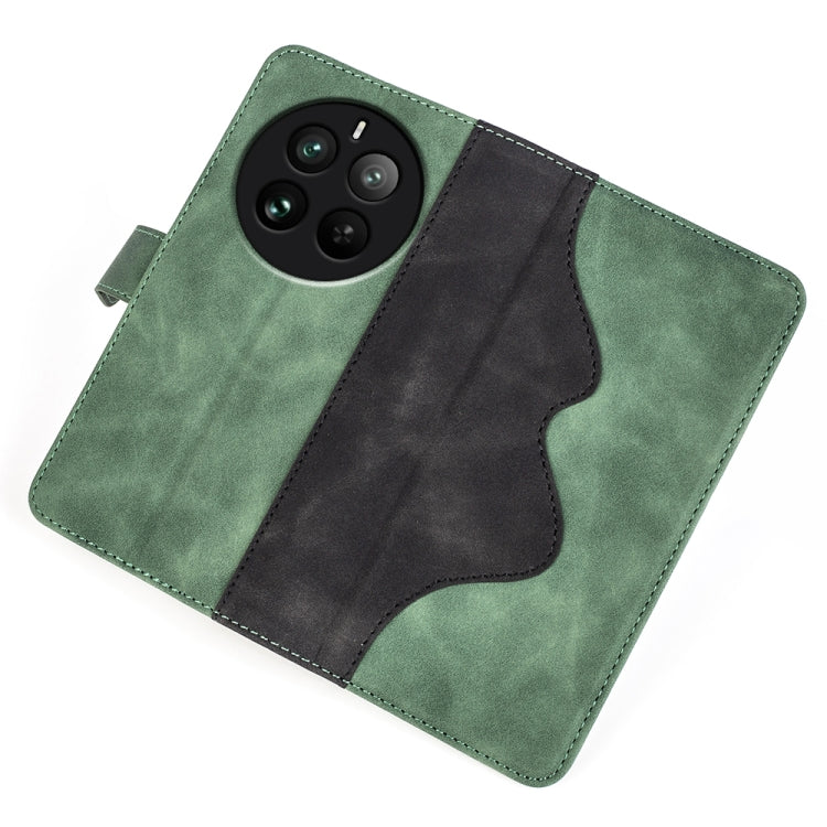 For Realme 12 Pro+ Stitching Horizontal Flip Leather Phone Case