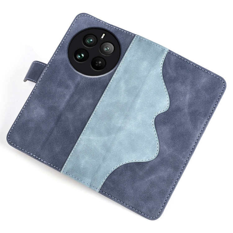 For Realme 12 Pro+ Stitching Horizontal Flip Leather Phone Case