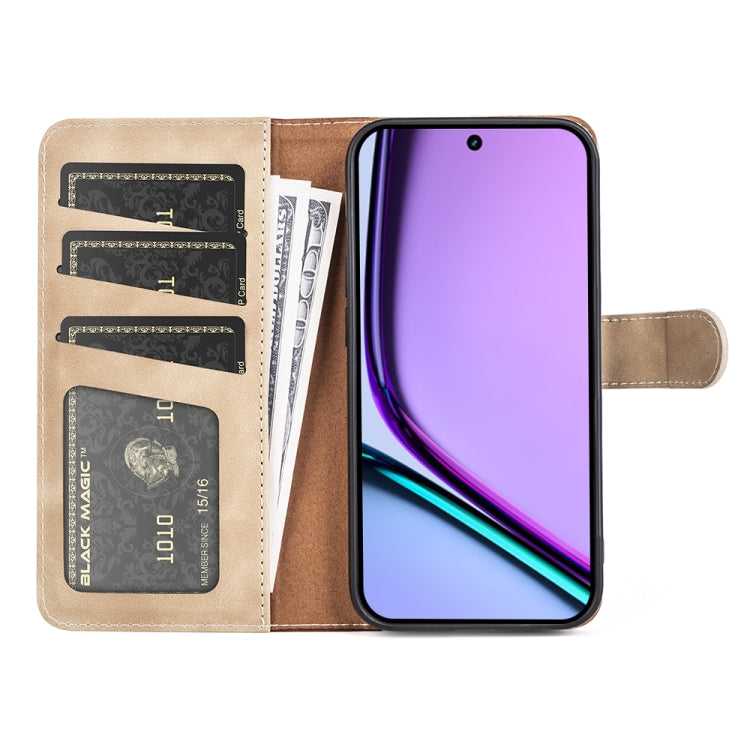For Realme C67 4G Stitching Horizontal Flip Leather Phone Case