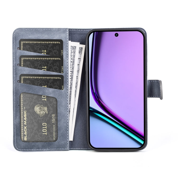 For Realme C67 4G Stitching Horizontal Flip Leather Phone Case