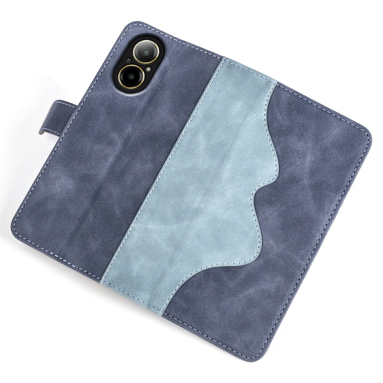 For Realme C67 4G Stitching Horizontal Flip Leather Phone Case