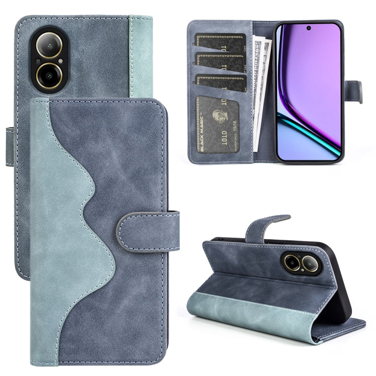 For Realme C67 4G Stitching Horizontal Flip Leather Phone Case