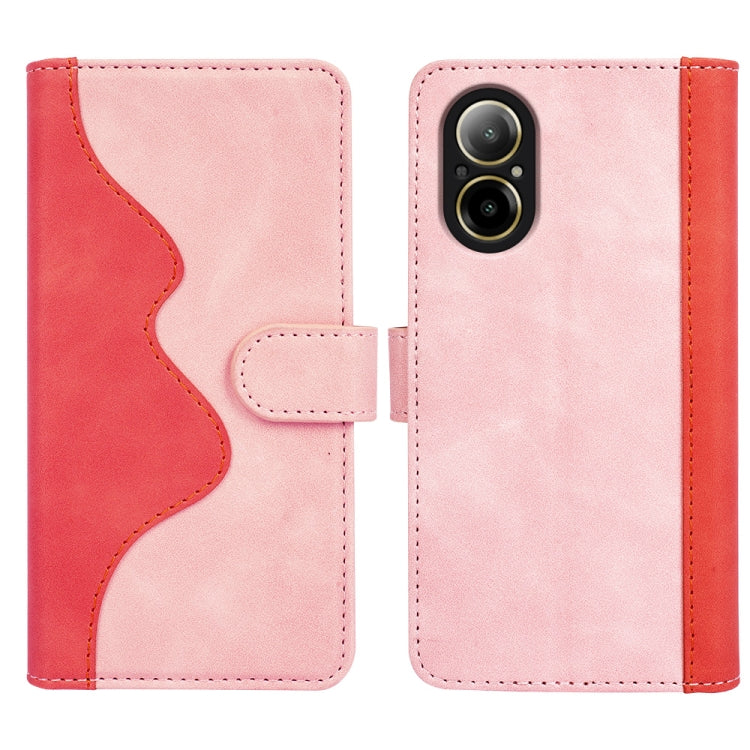 For Realme C67 4G Stitching Horizontal Flip Leather Phone Case