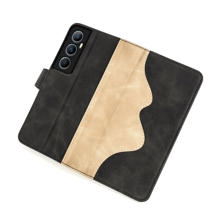For Realme C65 4G Stitching Horizontal Flip Leather Phone Case
