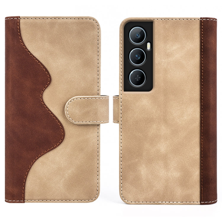 For Realme C65 4G Stitching Horizontal Flip Leather Phone Case