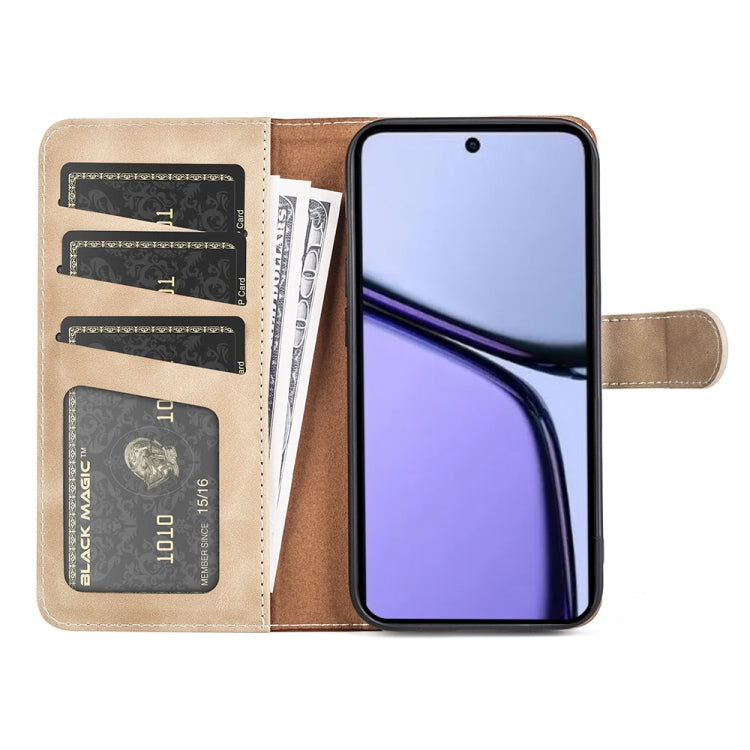 For Realme C65 4G Stitching Horizontal Flip Leather Phone Case