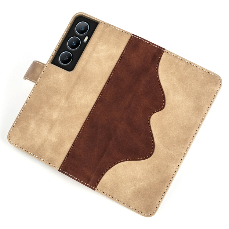 For Realme C65 4G Stitching Horizontal Flip Leather Phone Case